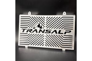 XERIAL Radiator Grille Guard Cover Protector Compatible with For Honda TRANSALP XL750 2023 Motorcycle Engine Cooler Water Tank Net Protection (Silver)