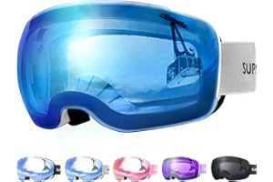Supertrip Ski Goggles for Men Womens, Interchangeable Lens skiing goggles, Anti-fog Over Glasses Snowboarding Goggles Snow Snowboard Goggles