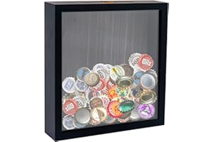 GraduationMall 20x20cm Ticket Shadow box Cornice per Esporre Ricordi e Souvenir,Tappo per Vino,Nero Scatola di Memoria,Cornici per Foto per Oggetti