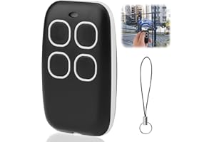 Amztour Télécommande Universelle 4 en 1 Portail, Bip Multifréquence 250-915 MHz pour Garage et Portail, Duplicateur Multicode avec Technologie Rolling Code - Compatible TOP432NA TOP432EE