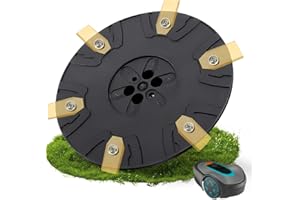 LIEBERWELL Robotic Lawnmower Accessories, 6 Blade Discs Compatible with Gardena Sileno Minimo & Flymo Easilife Go & Husqvarna Automower Aspire Robotic Lawnmower, Garden Mower, Weeding