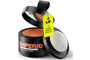 IMPERIO Root Powder - Hair Concealer for Hair Thickening for Women and Men, Waterproof Hair Makeup for Concealing Roots - 4 g (Copper Red)