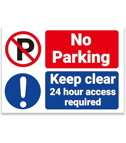 Zing Customer Parking Only Sign Kit Bundle, With Base And Post