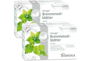 ‎SIDROGA Sidroga Brennnesselblätter – Pflanzlicher Arzneitee zur Durchspülung der Harnwege & zur Linderung von Gelenkschmerzen - 2x 20 Teebeutel à 1,5 g
