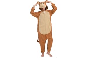 LBJR Hooded Onesies Animal Pyjamas Jumpsuit Halloween Costume Women Men