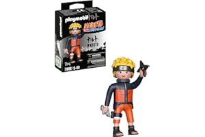 Playmobil 71096 Naruto Uzumaki - Héros Issu de la série d'anime - pour reconstituer des scènes légendaires ou Inventer de Nouvelles Histoires - Dès 5 Ans