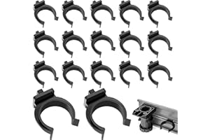 Dreamark 40 pezzi Ganci per Battiscopa Cucina 27mm, Clip Universali per Zoccolini e Piedini Regolabili, Ricambi Facili da Installare per Mobili, Installazione Facile Gancio Zoccolo