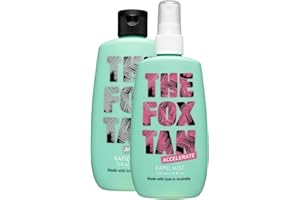 The Fox Tan The Originals Bundle, Tanning Accelerators For Deeper & Darker Tans, Creates Flawless Tan Skin, Vegan & Cruelty-Free, 120ml (2 Products)