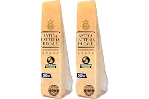 Parmigiano Reggiano Dop 36 mesi da Allevamento e Agricoltura Sostenibili - Premiata Produzione Artigianale dal 1949 - Formaggio Naturalmente Privo di Lattosio ANTICA LATTERIA DUCALE (500g - 2pz)