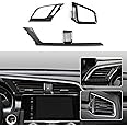 BRMYL Car Air Vent Outlet Cover Decals for Honda Civic 2016-2021 10th Gen Accessories ABS Carbon Fiber Interior Stickers