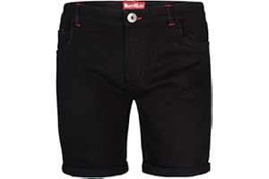 BlauerHafen Herren Designer Jeans Shorts Stretch Kurze Hose Super Flex Slim Fit Sommer Denim Half Pants Casual Bermuda