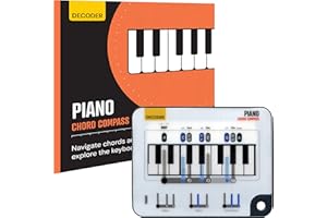 Piano Chord Compass mit Buch – Klavier Akkorde lernen für Anfänger & Fortgeschrittene – Keyboard Akkordtabelle & Lernbuch – Musiktheorie & Akkordstrukturen verstehen von Noisy Clan