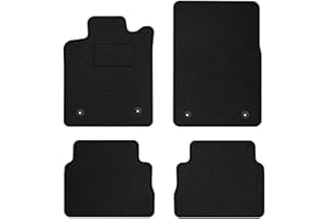 M MOTOS alfombrillas coche de velours standard compatibles con Opel Vectra C 2002-2008 - Standard, Tejido, Negro - Experimenta un nuevo confort de conducción con un juego de alfombra de coche de terci