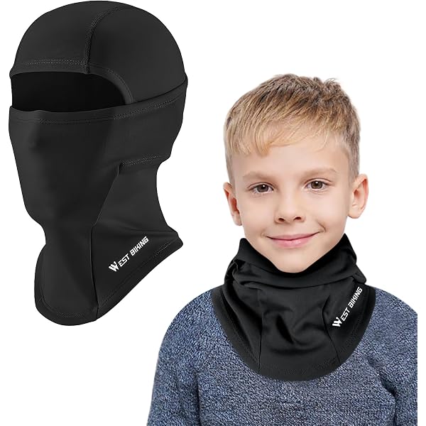 Cagoule Polaire Enfant 8-13 Ans – Coupe-vent, Thermique, Multifonction (ski, Vélo, Moto)