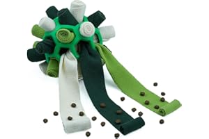Yikko Jouet Chien Balle à Renifler, Tapis à renifler Jouet interactif pour Chien Jouet pour s'entraîner et soulager l'ennui, Portable pour Petit Chien de Taille Moyenne (Avocat Vert)