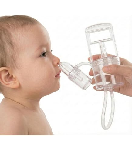 Airmed's Vac - Aspirateur Nasal Bébé Cliniquement Testé, Sûr Et Doux Avec 2 Têtes D'Aspiration