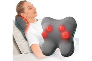 Bob and Brad EZBack Massaggiatore Cervicale con Cordone, Massaggiatore Schiena con Profondo Massaggio Impastante e Funzione di Riscaldamento, Elettrici Shiatsu Cuscino Massaggiante Come Regalo