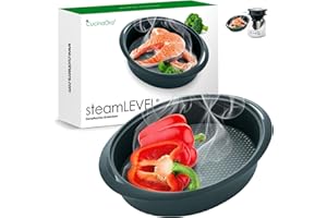 CucinaOra SteamLEVEL Varoma para Thermomix TM6 TM5 TM31 - Accesorios Thermomix Vorwerk - Accesorios de Cocina para Thermomix - Amplía la Superficie de Cocción