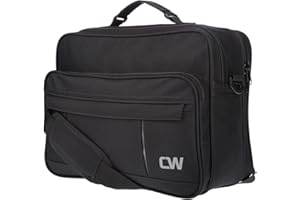 Christian Wippermann Flugbegleiter Umhängetasche Arbeitstasche Herrentasche im Querformat schwarz