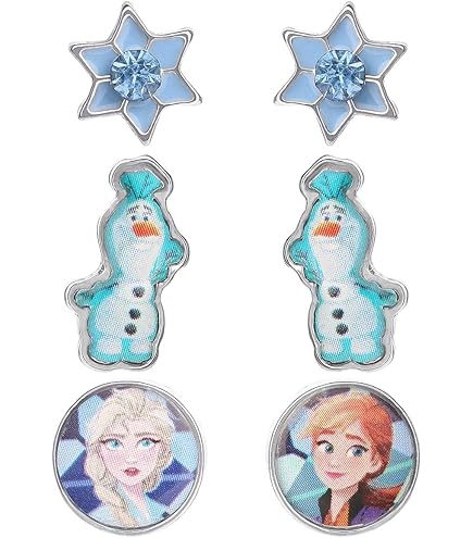 Orecchini Autoadesivi Frozen Per Bambine - 5 Fogli Di Adesivi Decorativi - Foto 2