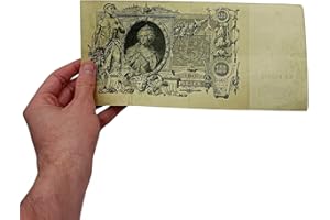 IMPACTO COLECCIONABLES | Billete Ruso Histórico de 100 Rublos Catalina la Grande de 1910 - Pieza Auténtica Certificada del Periodo Imperial para Coleccionistas