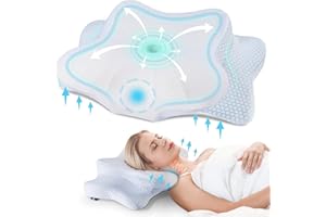 DONAMA Memory Foam Kissen Kopfkissen Nackenkissen ergonomisches Seitenschläferkissen für Seiten, Rücken & Bauchschläfer