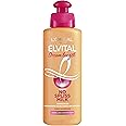 L'Oréal Paris Elvital Leave-In Hair Treatment Against Split Ends, For Long, Damaged Hair, No Rinse, No Parabens, With Castor Oil, Dream Length No Split Ends Milk, 1 x 200 ml