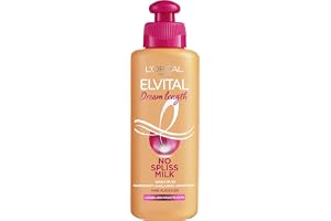 L'Oréal Paris Elvital Leave-In hårbehandling mot kluvna toppar, för långt, skadat hår, utan sköljning, utan parabener, med ri