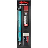 Rotring Visuclick Versatile Pen 3&rsquo; School Set, Tip Pen 0.7 mm, 0.7 Tip 2B, Eraser Gift - Blue