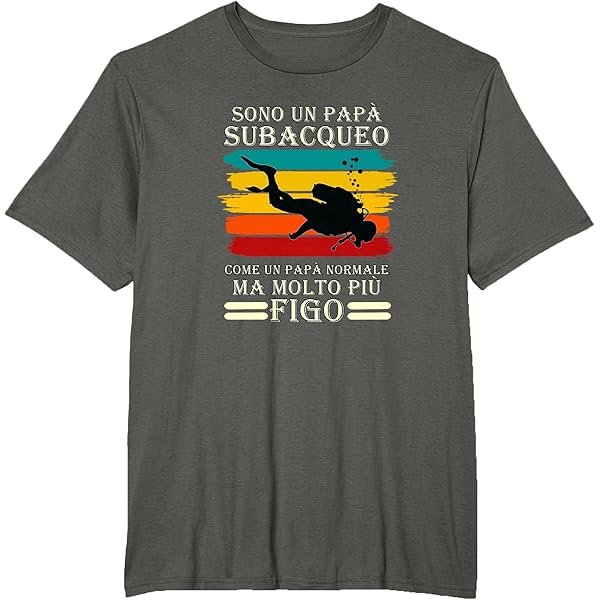 Uomo Born To Scuba Dive Divertente Per Gli Appassionati Di T Shirt Da Uomo Con Stampa Posteriore Dujbfr6fik30 - Foto 6