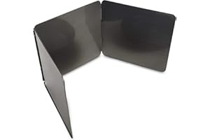 HIC Harold Import Co. 3-Sided Splatter Guard, 9 x 30-inches folds flat to 9 x 10.25-inches, Carbon Steel