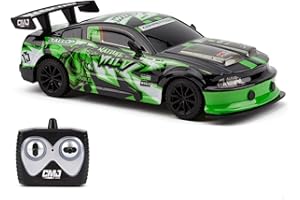 CMJ RC Cars Road Rebel Green Machine High-Speed 1:24 Scale Remote-Controlled Racing Toy Car, Thrilling Fun for Kids and Adults