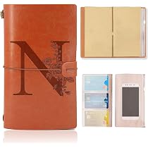 Carnet De Notes Rechargeable En Cuir A5 - Style Vintage, Parfait Pour Journal Intime, Voyage Ou Croquis