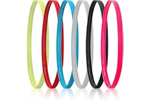 ‎ABOVE ZERO above zero Elastische Sport Stirnbänder - 6 pcs Anti Rutsch Haarband Unisex Kopfband, Stirnbänder Elastic Stretchable rutschfeste Stirnbänder für Damen und Herren