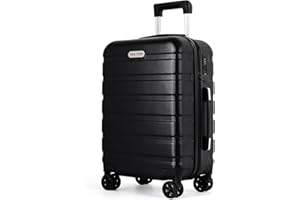 TAN.TOMI Koffer Hartschalenkoffer, Koffer & Trolleys, Rollkoffer Reisekoffer Handgepäck, Suitcase Koffer mit TSA Schloss und 4 Rollen