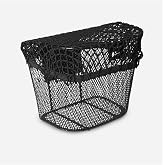 Decathlon Bisiklet Sepeti Koruma Filesi, 8-12 Litre, Elops, Siyah