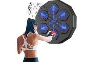 CCACHE Macchina da boxe intelligente portatile per musica elettronica attrezzatura da boxe bersaglio Punzonatrice Borsa da parete Ricarica USB per allenamento di boxe con Bluetooth per bambini e adulti