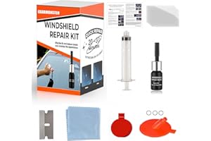 GEARMONSTER Windschutzscheibe Reparaturset Werkzeug, PKW Steinschlag Frontscheibe Glas Reparatur Flüssigkeit, Glasreparaturflüssigkeit, Reparatur Kratzern, Rissen, Auto Zubehör, Windshield Repair Kit