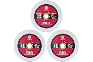 FOCSTOL Disque Diamant Verre 125mm - 3 pièces Double Face Coupe Meulage Lame Scie Diamant pour Verre Jade Cristal Vin avec un Alésage 22,23mm x 15,875mm