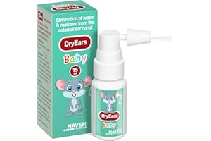 NAVEH PHARMA® Dry Ears Baby | Swimmers Ear Drops Spray | Ear Drying Drops for Little Swimmers | Remove Water Trapped in Ears in Seconds | Prevent Hearing Loss (15 ML)