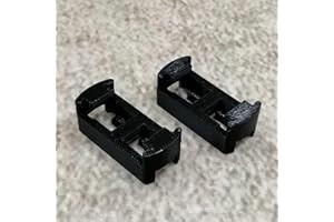 ULEIVA Lot de 2 charnières coulissantes de rechange, compatibles avec IKEA Behjälplig, pièce de rechange pour lave-vaisselle (2 charnières coulissantes)