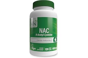 NAC 600mg N-Acetyl Cysteine 120 vegecaps non GMO free from magnesium stearate and silica by Health Thru Nutrition