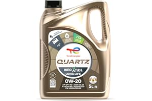 TotalEnergies Quartz Ineo Xtra Long Life 0W20 Engine Oil Fully Synthetic 5L - ACEA C6/C5, API SP, ILSAC GF-6A - Eco-Science Technology