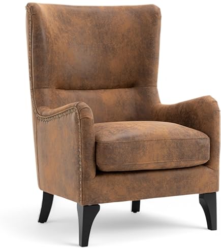 Grey High Back Living Room Chair | S Matttroy - View #14