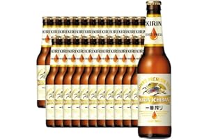 ‎KIRIN ICHIBAN KIRIN ICHIBAN japanisches Premium Bier (helles Malzbier, nach dem First Press Verfahren gebraut, Flaschenbier mit 5 % Alkoholgehalt) EINWEG (24 x 0,33 l)