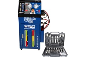 BRILLIANT TOOLS Aparato de lavado de cajas de cambios, para cajas de cambios automáticas, con juego de adaptadores de 35 pzs