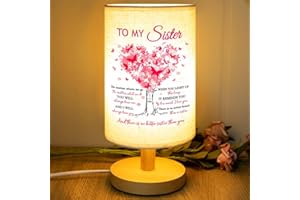 PRSTENLY Christmas Sister Gifts, Sister Birthday Gifts from Sister Table Lamps Gifts for Her Sister Mothers Day Wedding Graduation Gifts for Her Sister Gifts for Women Friendship Gifts for Friend