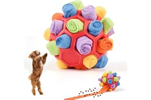 Ckbuity Dog Puzzle Toy Interactive Dog Toys, Snuffle Ball Mat For Dogs Puppy, Mental Stimulating Dog Toys Dog Toys For Boredom, Dog Feeding Mats Foraging for Small Medium Dog Pets (Red)