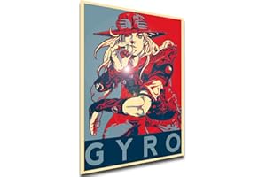 Instabuy Poster Propaganda - Jojo - Steel Ball Run - Gyro Zeppeli Variant 01 - SA0498 A3 42x30cm