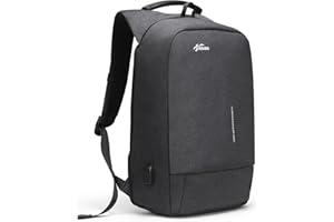 Fresion Sac à Dos Homme Sac Femme - Sac a Dos Ordinateur Portable pour 15,6 Pouces Ordinateur, Sac à Dos Antivol Étanche avec Port de Charge USB pour Voyage Affaires École (Gris foncé)